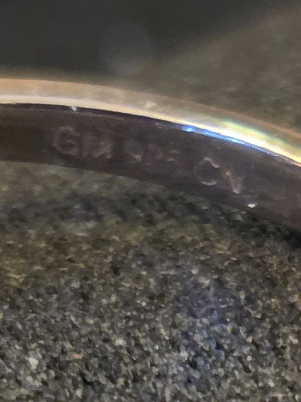 Vintage Sterling Solitaire CZ Ring inscribed GM 925 CN GORGEOUS! LQQK!